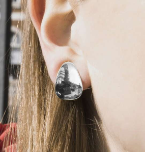 Handmade Gold On Silver Petal Clip On Earrings - Pobjoy Diamonds