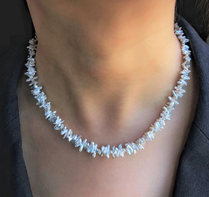 Handmade Silver Ladies Coral Style Necklace - Pobjoy Diamonds