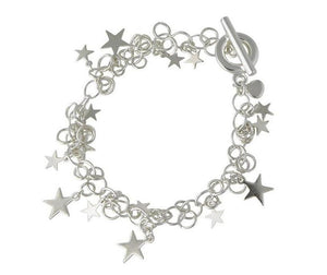Sterling Silver Cosmos T-Bar Bracelet - Pobjoy Diamonds