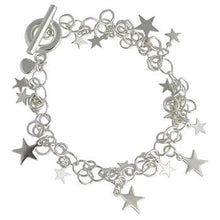 Load image into Gallery viewer, Sterling Silver Cosmos T-Bar Bracelet - Pobjoy Diamonds