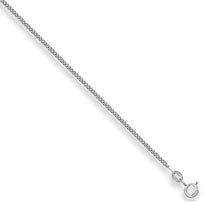 Load image into Gallery viewer, 9K White Gold Ladies Classic Curb Neck Chain 1.5mm - Pobjoy Diamonds