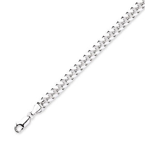 Sterling Silver Domed Curb Neck Chain 6.5mm - Pobjoy Diamonds