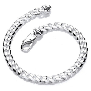 Sterling Silver Curb Chain Bracelet - Pobjoy Diamonds