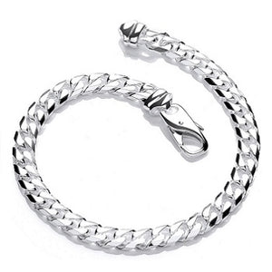 Sterling Silver Curb Chain Bracelet - Pobjoy Diamonds