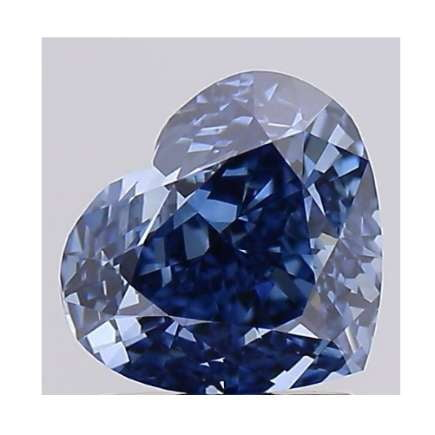 Fancy Deep Blue Heart Shape Lab Grown Diamond Carat – Pobjoy