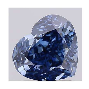 Fancy Deep Blue Heart Shape Lab Grown Diamond 1.50 Carat - Pobjoy Diamonds