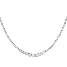 Load image into Gallery viewer, 18K White Gold Lab Grown Diamond Necklace Ten Carats