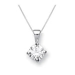 9K Gold Lab Grown Diamond Pendant & Neck Chain - 0.40 Carat G/Si1 - Pobjoy Diamonds