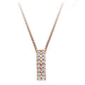 9K Rose Gold 0.35 CTW Diamond Circle Pendant - Pobjoy Diamonds