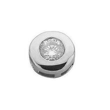 Load image into Gallery viewer, 9K White Gold Gents Rubover Set Diamond Stud Earring 0.15 Carat - Pobjoy Diamonds