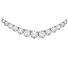 Load image into Gallery viewer, 18K White Gold Lab Grown Diamond Necklace Ten Carats