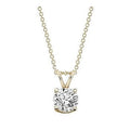 9K Yellow Gold Lab Grown Diamond Pendant - 0.40 Carat F/VS1 - Pobjoy Diamonds