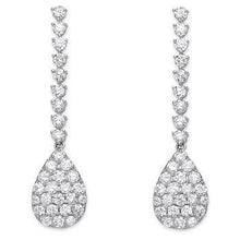 Load image into Gallery viewer, 18K White Gold 2.34 Carat Pear Diamond Drop Earrings G-H/Si - Pobjoy Diamonds