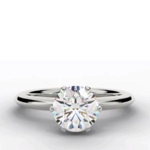 Six Prong Solitar Classic - Pobjoy Diamonds