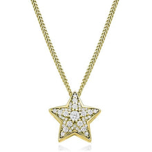 Load image into Gallery viewer, Round Brilliant Cut 0.27 CTW Diamond Star Pendant G-H/Si From Pobjoy