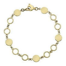 Load image into Gallery viewer, 9K Yellow Gold Ladies Discs &amp; Rings Bracelet - Pobjoy Diamonds