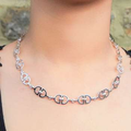 Handmade D-Link Sterling Silver Ladies Necklace - Pobjoy Diamonds