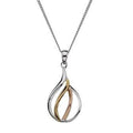 Sterling Silver Pear Drop Pendant & Necklace - Pobjoy Diamonds