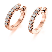 Load image into Gallery viewer, 18K Gold Round Brilliant Cut Diamond Earrings 0.25 CTW - Pobjoy Diamonds