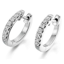 Load image into Gallery viewer, 18K Gold Round Brilliant Cut Diamond Earrings 0.25 CTW - Pobjoy Diamonds