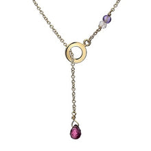 Load image into Gallery viewer, 9K Yellow Gold Ladies Gemstone Pendant Necklace-Pobjoy