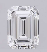 Platinum 1.80 Carat Emerald Cut Lab Diamond Trilogy Ring - E/VS1 - Pobjoy Diamonds