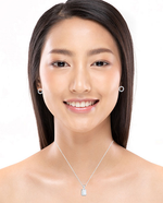 9K Gold Claw Set Lab Grown Emerald Cut Diamond Pendant & Neck Chain - 0.50 Carat F/VS2 - Pobjoy Diamonds