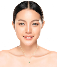 Load image into Gallery viewer, 9K Gold Ladies Emerald Pendant Necklace