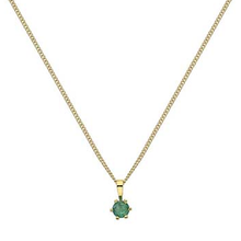 Load image into Gallery viewer, 9K Gold Ladies Emerald Pendant Necklace - Pobjoy Diamonds