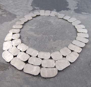 Handmade Sterling Silver Etruscan Statement Necklace - Pobjoy Diamonds