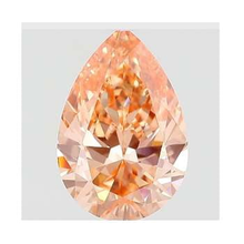 Load image into Gallery viewer, Fancy Vivid Orangy Pink Pear Shaped Lab Grown Diamond 1.00 Carat - Pobjoy Diamonds