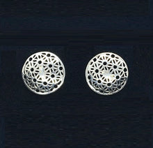 Load image into Gallery viewer, Sterling Silver Floral Bar Cufflinks - Pobjoy Diamonds