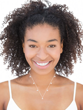 Load image into Gallery viewer, 9K White Gold Diamond Florets Necklace
