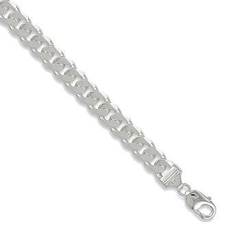 Sterling SIlver Gents Curb Neck Chain From Pobjoy