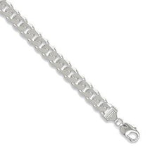 Load image into Gallery viewer, Sterling SIlver Gents Curb Neck Chain From Pobjoy