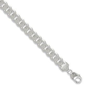 Sterling SIlver Gents Curb Neck Chain From Pobjoy