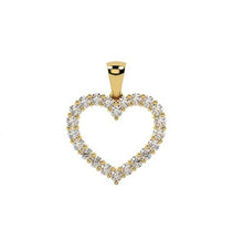 Load image into Gallery viewer, 9K Yellow Gold 0.25 Carat Diamond Heart Pendant Necklace