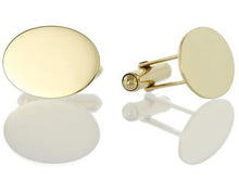 Load image into Gallery viewer, 9k gold gents oval cufflinks from Pobjoy