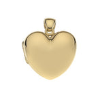 9K Yellow Gold Ladies Heart Locket & Neck Chain - Pobjoy Diamonds
