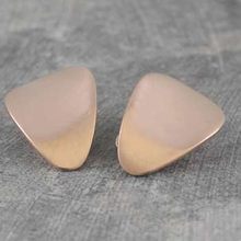 Load image into Gallery viewer, Handmade Gold On Silver Petal Clip On Earrings - Pobjoy Diamonds