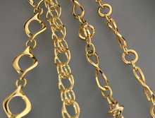 Load image into Gallery viewer, 9K Yellow Gold Ladies Mixed Link Necklace