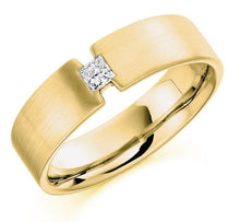 Load image into Gallery viewer, Gents Tension Set Diamond Ring In 18K Gold F-G/VS - Pobjoy Diamonds