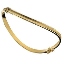 Load image into Gallery viewer, 9K Yellow Gold Hollow Harp Ladies Hinged Bangle - Pobjoy Diamonds