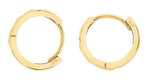 9K Yellow Gold Diamond-Cut Earrings - Pobjoy Diamonds