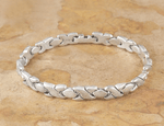 Handmade Sterling Silver Hugs & Kisses Bracelet 