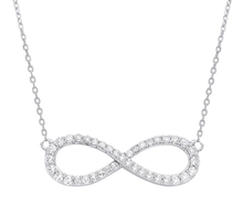 Load image into Gallery viewer, 9K Gold Infinity Diamond Pendant Necklace