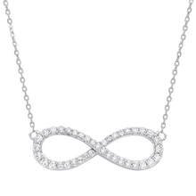 Load image into Gallery viewer, 9K Gold Infinity Diamond Pendant Necklace