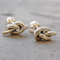 Handmade Sterling Silver Rope Knot Cufflinks