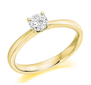 Lambourn Four Prong Round Cut Solitaire Diamond Ring