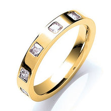 Load image into Gallery viewer, Five Stone Diamond Wedding Band 3mm